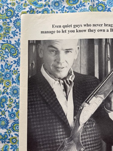 Vintage 1965 Beretta Galef Featherweight Shotgun Print Ad - Picture 4 of 7