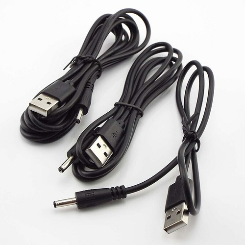 1x USB A Male Port to 2.5mm-5.5mm 5V DC Barrel Jack Power Cable Connector Cord - Picture 4 of 11