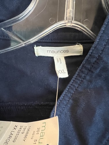 Giacca donna Maurices taglia XXL blu navy 100% cotone nuova - Foto 5 di 5