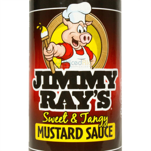 Jimmy Ray's Sweet & Tangy Mustard BBQ Sauce Pork Gluten Free No MSG 12 Ounce - Picture 5 of 8