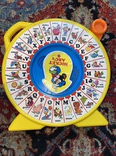 Disney Mickey Mouse ABC  s See N  Say Tested  Working Vintage Toy Mattel Yellow