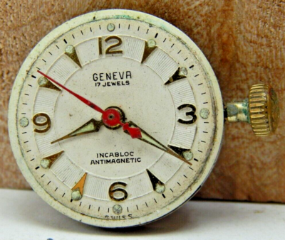 Vintage Eloga Geneva 17 jewel ladies wrist watch movement with