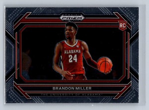 BRANDON MILLER 2023 PRIZM DRAFT PICKS #63 VERTICAL VARIATION RC ALABAMA
