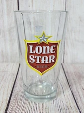 Lone Star Beer - 16 oz Pint Pub Beer Glass Tumbler - National Beer Of Texas 