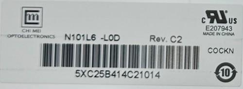 GENUINE CHIMEI N101L6-L0D REV C1/C2 SCREEN 10.1" LED WSVGA 2#107 - Picture 3 of 3
