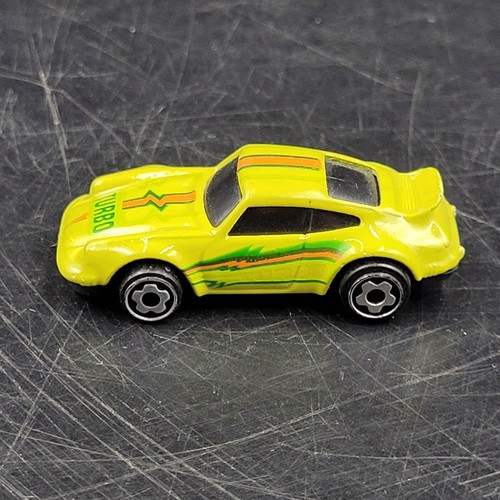 Vintage 1974 Hot Wheels Micro Porsche Turbo Neongelb - Bild 4 von 10