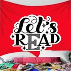 Background English Letters 3D Wall Hang Cloth Tapestry Fabric Decorations Decor