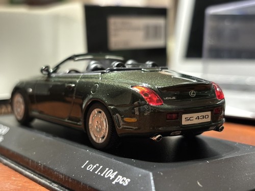 Minichamps Lexus SC430 2001 1/43 Model Diecast Olive Green Mint Rare Limited - Picture 4 of 8