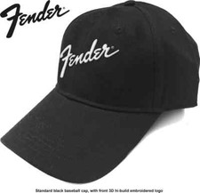 Fender - Logo Black Baseball Cap