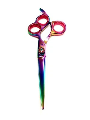 DHC 6" Three Ring Professional Barber Scissors Hair Cutting RAZOR SHARP Salon Spa