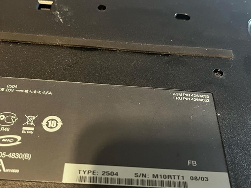 IBM Lenovo Thinkpad Docking Station Type 2504 42W4633 42W4632 No Keys No Adapter - Picture 6 of 11