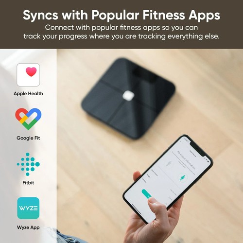 Wyze Waage Bluetooth Smart Body Composition Monitor WHSCL1, für Android + iOS