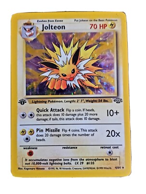 first edition jolteon pokemon card Amazon.com: Pokemon - Jolteon-EX (28/83) - Generations main image 1