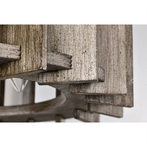 Olivia 52 Inch Distressed Wood Finish Ceiling Fan with Light - Picture 7 of 13