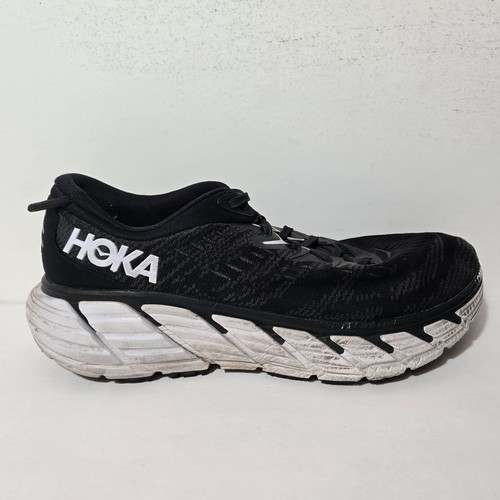 Hoka One One Gaviota 4 Shoes Men's Size 10.5 2E (Wide) Black 1123200BWHT - Picture 4 of 12
