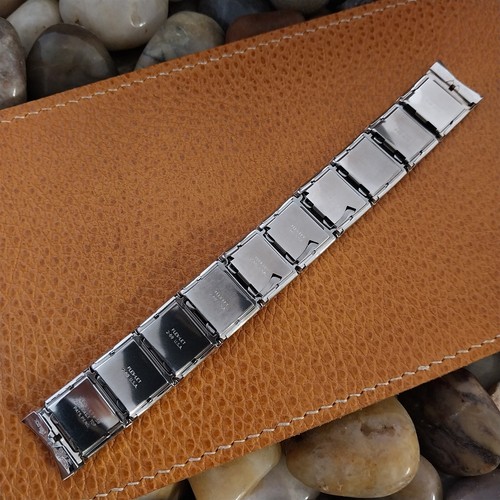 1959 17.2mm 10k White Gold-Filled Expansion Flex-Let Unused Vintage Watch Band - Picture 6 of 7