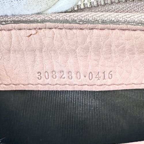GUCCI Soho Long Wallet Zip Around Pinkish Beige Leather Authentic - Picture 8 of 23