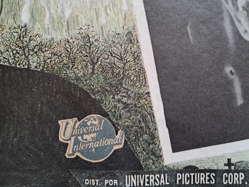 Frankenstein ORIGINAL Mexican R90s LOBBY CARD Boris Karloff naif horror art a - Picture 3 of 3