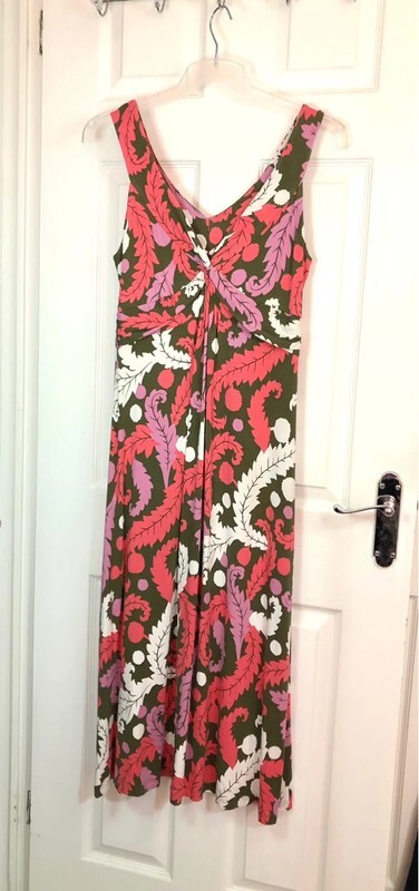 Boden Pink Multicoloured Patterned Sleeveless Mid… - image 8