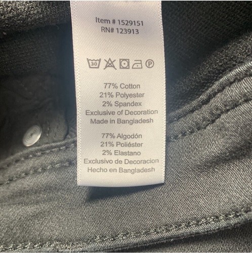 JACHS 38x34 New York Men's Denim Slim Fit Stretch Black  Jeans SKU#26 - Picture 7 of 8