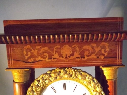 19c Antique French Portico Clock Working Order C1880. - Picture 12 of 16