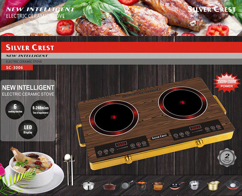 3500W Household Touch Screen Induction Cooker Double Stove 3500W Household Touch Screen Induction Cooker Double Stove