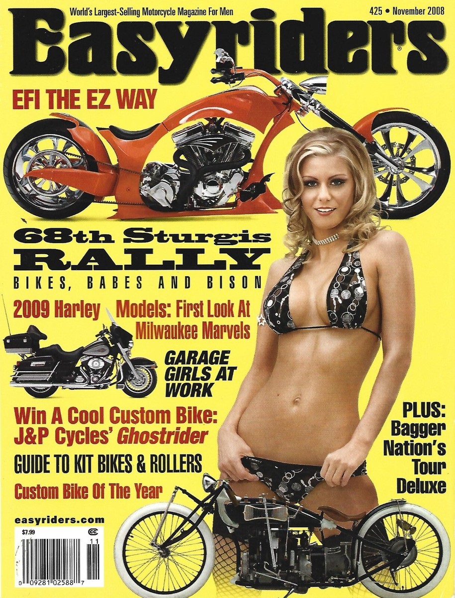 NOVEMBER 2008 EASYRIDERS MAGAZINE BIKES GIRLS STURGIS EFI EZ
