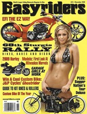 NOVEMBER 2008 EASYRIDERS MAGAZINE BIKES GIRLS STURGIS EFI EZ HARLEY MODELS J P