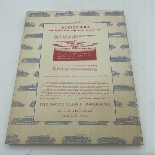 Duesenberg: Mightiest American Motor Car JL Elbert 1954 3rd Printing - Picture 16 of 16