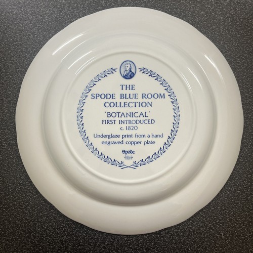 Spode Blue Room Collection Botanical Plate England 10 1/2” - Picture 4 of 4