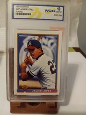 1991 Bowman Javier Lopez #587 WCG 10 Gem Mint beautiful card free shipping!!!