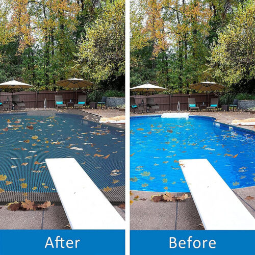 Leaf Netting Pool Leaf Screen Cover For Ground Rectangle Pools Fine Mesh Pool - Picture 9 of 13