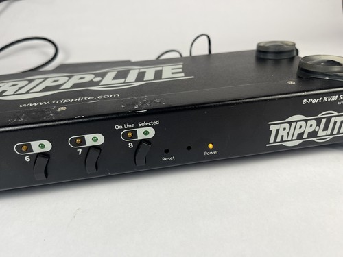 Tripp Lite 8-Port KVM Switch w/ OSD Model CS-138A + Power Cord Tested Working - Picture 3 of 14