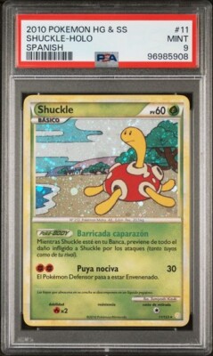 POP 10* PSA 9 Shuckle 2010 Pokemon Heartgold & Soulsilver Spanish