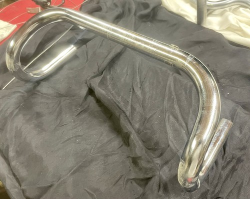 Chrome Road Bike Handlebar 25.4 Old School Drop 37cm Vintage - Picture 1 of 5