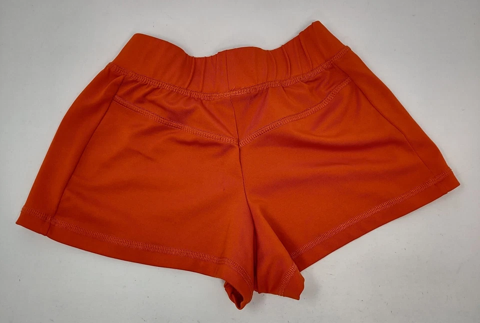Hooters Girl Waitress Costume Orange Shorts Size XXS Polyester Spandex - Image 2 of 4