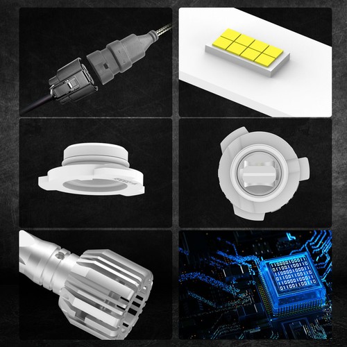 Lasfit LED Headlight Bulb Fog Light 6000K for Chevy Silverado 1500 2500 3500 HD - Picture 9 of 11
