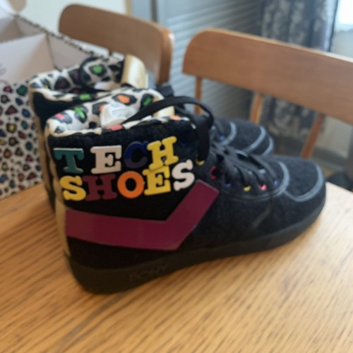Damen Turnschuhe von Pony Größe 6 brandneu in Verpackung schwarz mehrfarbig  - Bild 3 von 11
