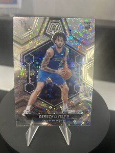 Dereck Lively II 2023-24 Panini Mosaic Fast Break Disco Prizm RC #248