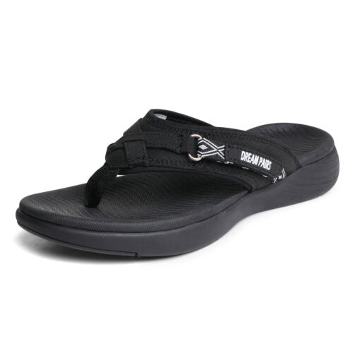 Womens Arch Support Soft Cushion Flip Flops Thong Lightweight Beach Sandals Shoe - Picture 3 of 22