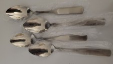 NEW Delco Concord Stainless Flatware Silverware Lot of 4 Large Spoons Japan