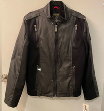 Cappotto/giacca SCHOTT BROS NYC nero lana e misto. NUOVO CON ETICHETTA. Bici da corsa GRANDE
