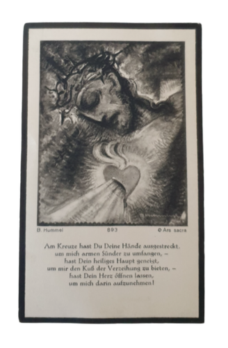 160733 RAR Orig Sterbebild BERTA HUMMEL Künstlerin Hummelfigur Totenzettel 1946 - Bild 2 von 2