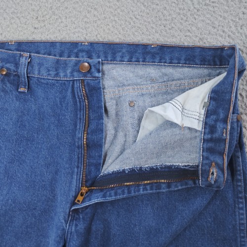 Vintage Wrangler Jeans Mens 36 x 30 Bkue USA 13MWZPW Cowboy Cut Original Fit - Picture 9 of 21