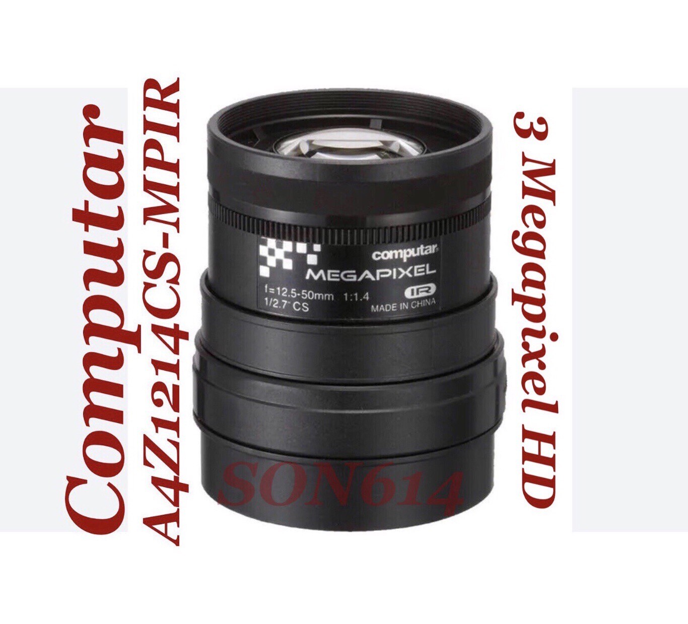 COMPUTAR A4Z1214CS-MPIR  1/2.7" 12.5-50mm f1.4 Manual Iris CS D/N IR HD 3MP NEW!