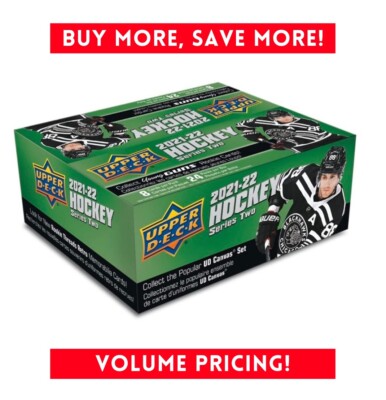 2021-22 Upper Deck SERIES 2 NHL Hockey Retail 24-Pack Box