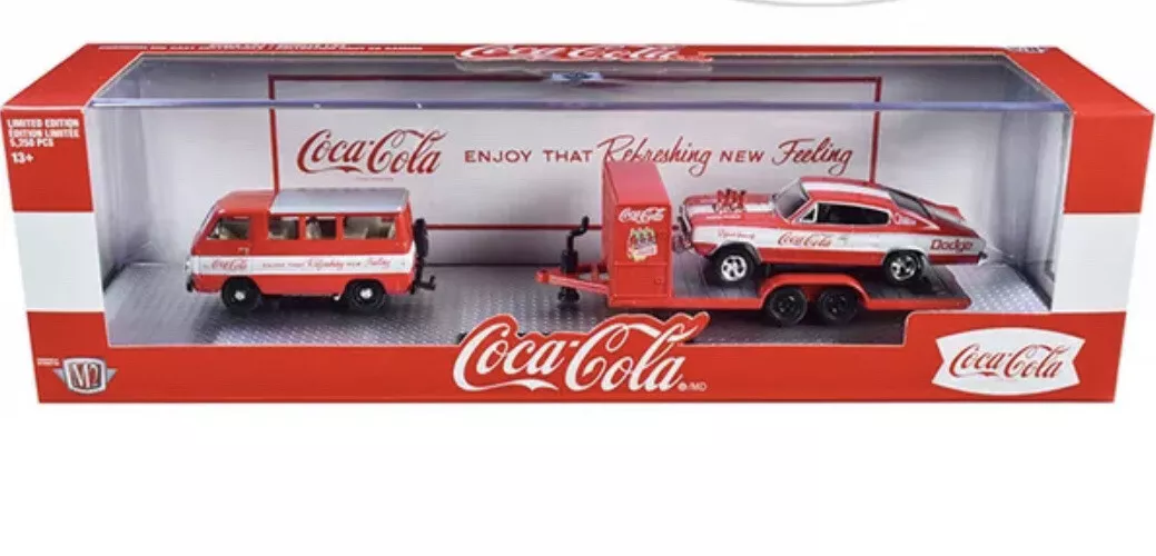 M2 Machines 1:64 2020 Coca-Cola Auto-Haulers Release 3 Trucks Set