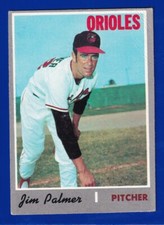 JIM PALMER ORIOLES 1970 TOPPS #449 GOOD/VERY GOOD 