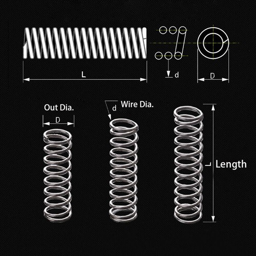 Mini Springs Stainless Steel Compression Spring Wire Dia. 0.2/0.25mm OD.1.5-4mm - Picture 11 of 12