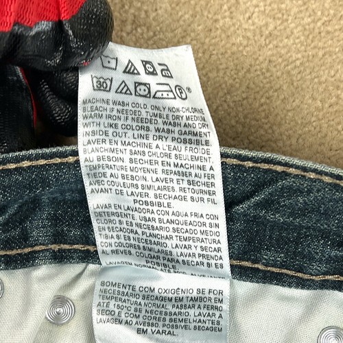 Levi's Jeans Mens 36x26.5 Blue Denim 514 Slim Straight Faded Whiskers 6-Pockets - Picture 14 of 22